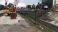 Будівництво шляхопроводу в Рясне: схил укріплюють зі сторони вул. Ковча