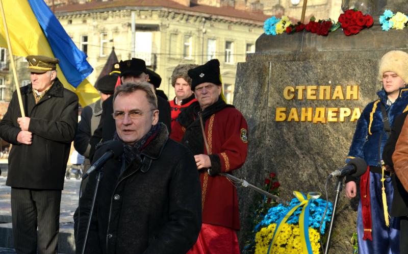 Фото 1: У Львові вшанували пам&rsquo;ять голови Проводу ОУН Степана Бандери