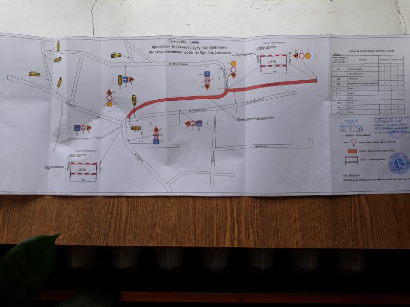 Фото 1: Від завтра буде перекрито рух транспортних засобів на вул. К. Студинського