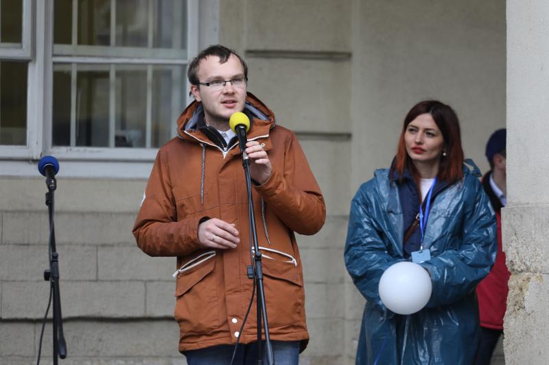 Фото 1: У&nbsp;Львові на&nbsp;площі Ринок організували акцію на&nbsp;підтримку людей, хворих на&nbsp;легеневу гіпертензію