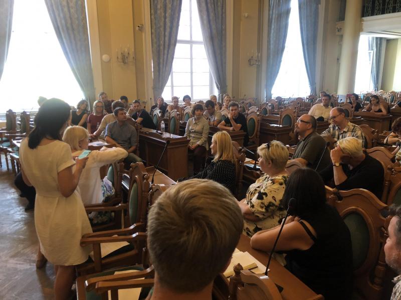 Фото 1: Діячі культури Львова закликали депутатів ЛМР підтримати створення муніципального мистецького простору на&nbsp;пл.&nbsp;Ринок, 42
