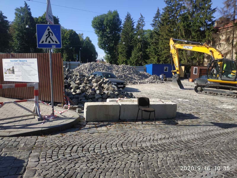Фото 1: Триває І етап ремонту вул. Пекарської: роботи відбуваються на відрізку від вул. Шімзерів до&nbsp;вул. Мечникова
