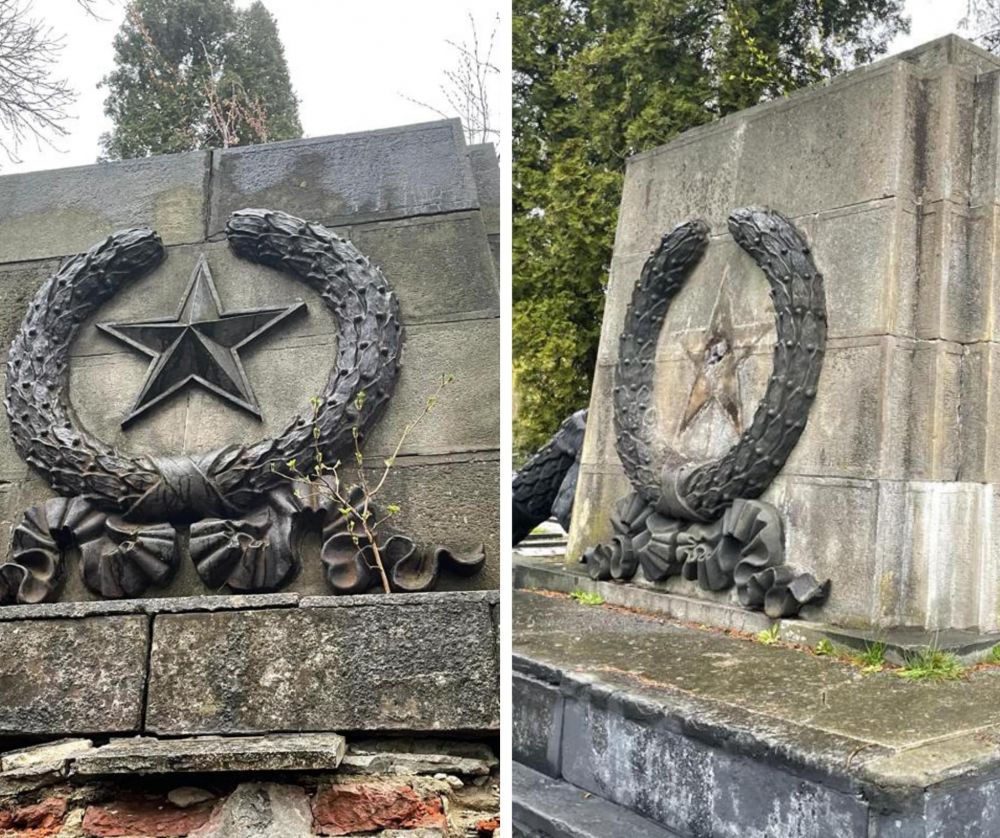Фото 1: На Пагорбі Слави демонтували радянську символіку