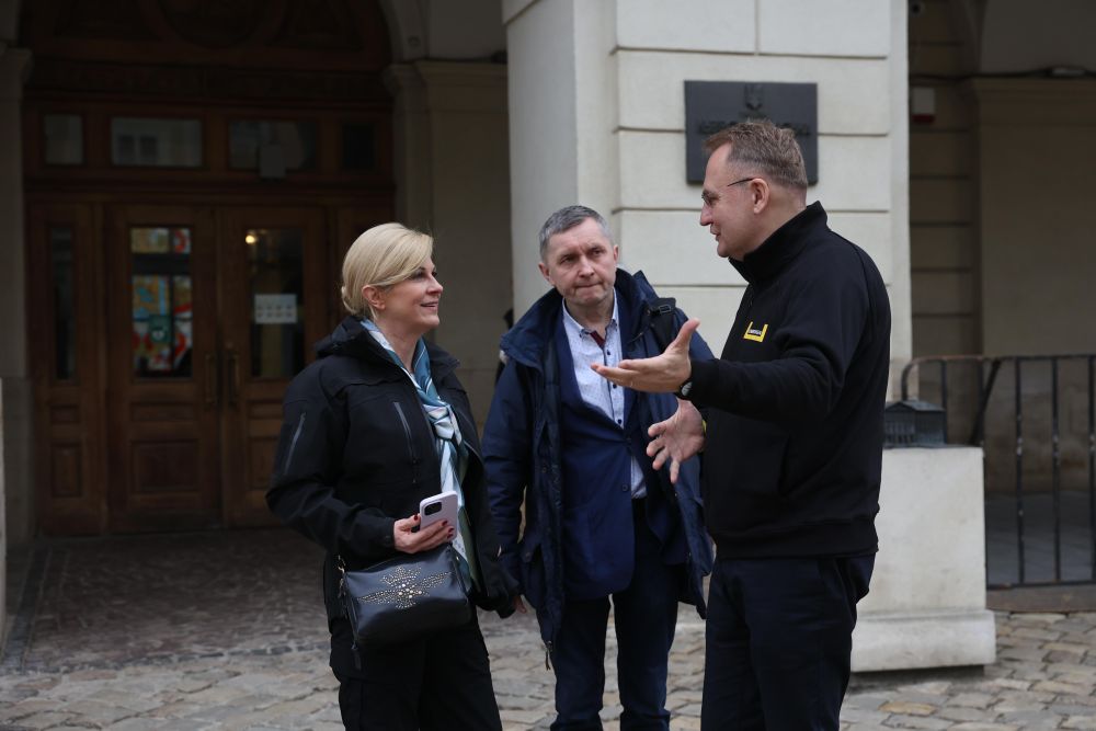 Фото 1: Мер Львова зустрівся з президентом Хорватії Коліндою Грабар-Китарович