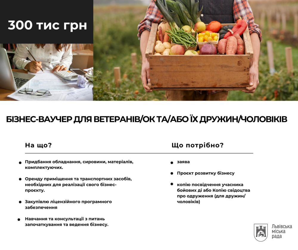 Фото 1: Гранти до 300 тис. грн: відсьогодні стартує прийом заявок на отримання ваучерів для підтримки бізнесу
