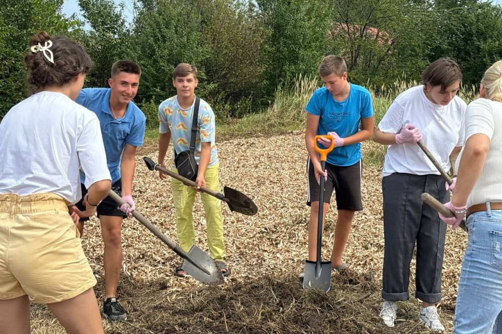 Фото 1: У Лисиничах облаштовували екопростір у межах Майстерні міста