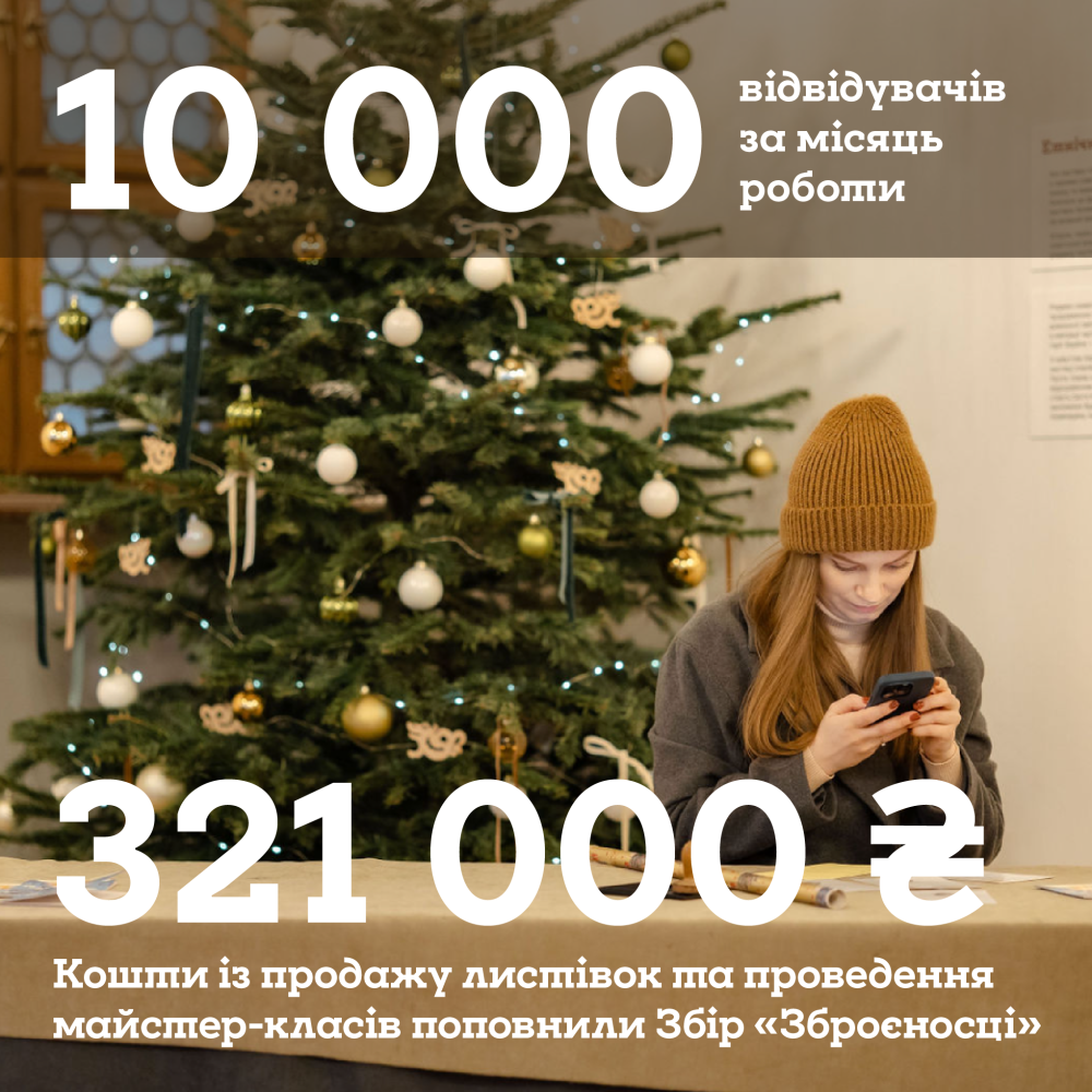 Фото 1: За 5 тижнів роботи різдвяна пошта зібрала 372 000 гривень на збір &laquo;Зброєносці&raquo;