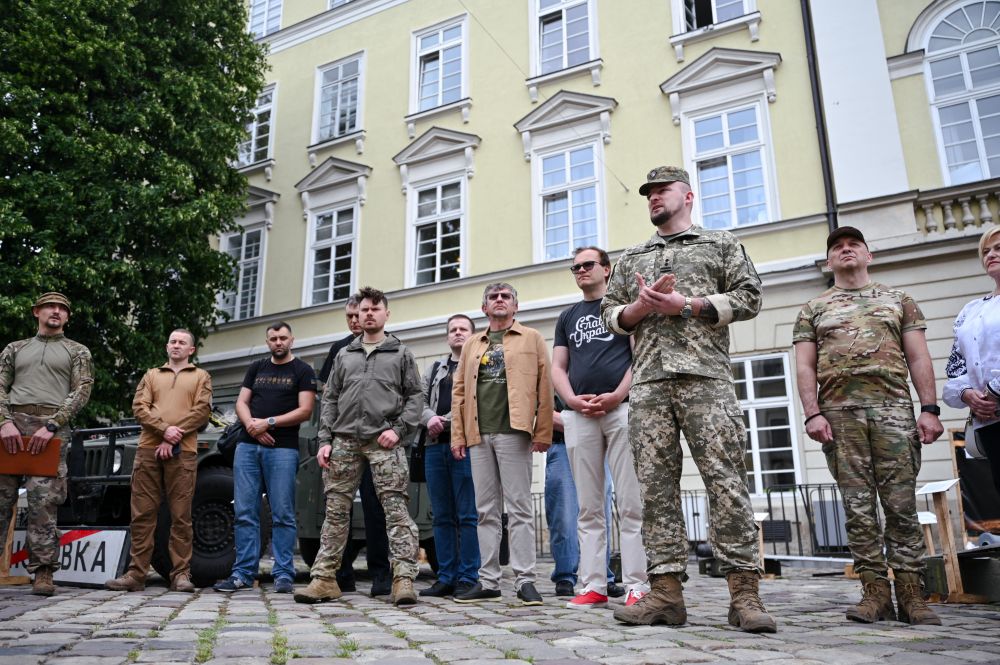 Фото 1: На площі Ринок у&nbsp;Львові 24-та бригада відкрила особливу виставку про оборону Донеччини