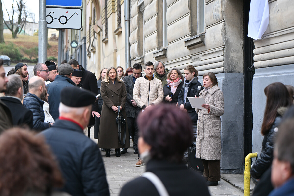 Фото 4: У Львові відкрили пам&rsquo;ятну таблицю Казимиру Твардовському &ndash; творцю Львівської філософської школи