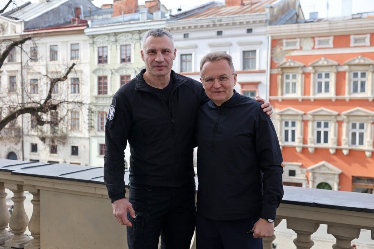 Мер Києва Віталій Кличко та мер Львова Андрій Садовий