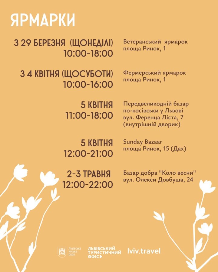 Фото 3: Весна у&nbsp;Львові: перелік подій, які не&nbsp;можна пропустити