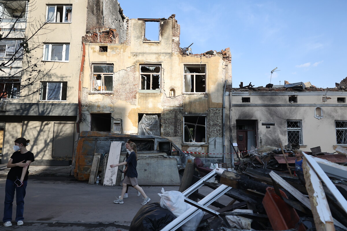 Зруйновані після обстрілу 4 вересня 2024 року будинки на вул. Братів Міхновських