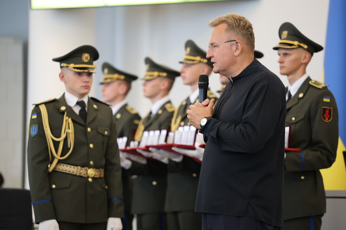Фото 2: У&nbsp;День Незалежності у&nbsp;Львові 34&nbsp;військових посмертно нагородили &laquo;Почесним знаком святого Юрія&raquo; (фото/відео)