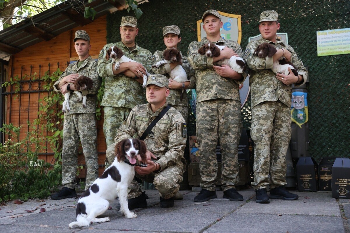 Фото 6: Шукатимуть вибухівку та&nbsp;зброю: Львівський еколого-натуралістичний центр передав 6&nbsp;собак для прикордонників (фото/відео)