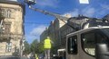 На перехресті вул. Дорошенка — Словацького через ДТП пошкоджено світлофорний об'єкт: працює аварійна бригада