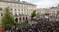 Один в каное виступив на площі Ринок на 770-річчя Львова