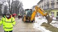 Триває реконструкція вул. Бандери: підрядник облаштовує колектор і водопровід
