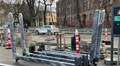 На перехресті вул. Бандери – Чупринки почали монтувати павільйони очікування