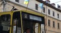 У Львові комунальний транспорт виїхав на маршрути з прапорцями