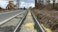 На вул. Віри, Надії, Любові, яка є частиною безбар՚єрного маршруту Львова, заасфальтували дорогу і облаштовують тротуари