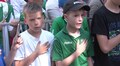 У сквері «На Валах» виставили футбольні трофеї Ліги чемпіонів УЄФА