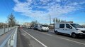 На шляхопроводі на вул. Сяйво облаштували велосмуги в межах створення радіального веломаршруту