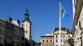 У центрі Львова замайорів прапор Повітряних Сил України