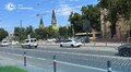 На вул. Степана Бандери наносять дорожню розмітку