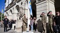 В центрі Львова замайорів Військово-Морський Прапор ЗСУ