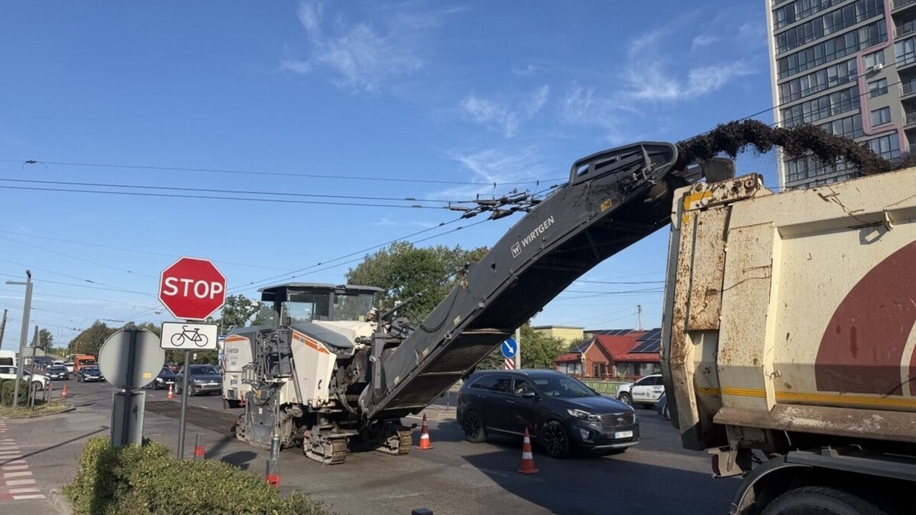 У Львові розпочали фрезерування асфальту на Городоцькій в бік в’їзду в місто — ремонт завершать до вересня