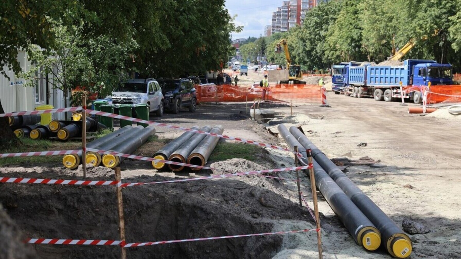 Знахідка вибухонебезпечного предмета на вул. Мазепи не зупинила реконструкцію