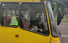 Фото 1: Перевізників пасажирського транспорту перевіряють на дотримання карантинних обмежень