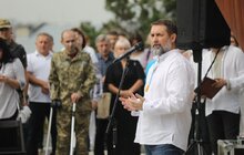 Фото 17: У Львові урочисто підняли прапор України над Меморіалом пам’яті Героїв Небесної Сотні