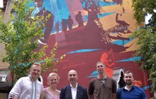 Фото 28: У Львові урочисто відкрили мурал, присвячений Василю Сліпаку