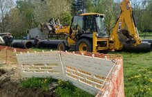 Фото 2: На вул. Стрийській міняють ділянку магістральної теплової мережі, яка експлуатується з 1981 року