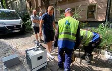 Фото 12: Львівводоканал з допомогою машини-робота із вмонтованою камерою перевірив стан колектора на вул. Голубовича