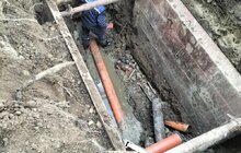 Фото 3: На вул. Кульчицької Львівводоканал замінив аварійну каналізаційну трубу, яка пролягала на глибині 3 метри