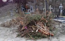 Фото 7: У Львові прибирають діючі цвинтарі: із Голосківського кладовища вивезли 10 вантажівок сміття