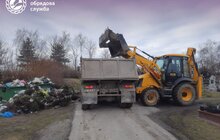 Фото 4: На кладовищі у Дублянах міські служби ліквідували стихійне сміттєзвалище