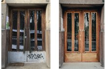 Фото 5: Реставратори відновили історичні двері поблизу Академії сухопутних військ