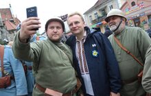 Фото 19: Андрій Садовий у Чорткові зустрівся з мером та взяв участь у відкритті реконструкції бою «Чортківська офензива»