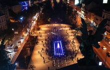 Фото 4: Музичний фонтан із запахом кави та меседжі Львова азбукою Морзе: особливості нового простору біля Львівської опери