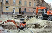Фото 3: До кінця червня для проїзду планують відкрити ділянку вул. Франка вздовж трамвайного маршруту №4 до вул. Стрийської