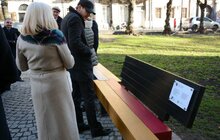 Фото 1: «Історики назвали Львів точкою перетину багатьох світів і ця лавочка також має стати такою точкою», - Матіас Конрад
