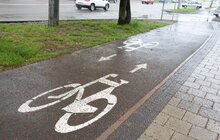 Фото 21: У Львові продовжують облаштовувати велодоріжки: роботи тривають на низці вулиць