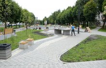 Фото 1: У Львові облаштували новий громадський простір на вул. Гашека