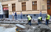 Фото 7: «До кінця місяця дорога вже буде повністю відкрита для проїзду», - А. Садовий про вул. Акад. О. Богомольця