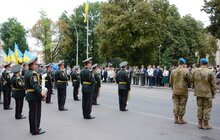 Фото 12: Біля будівлі Львівської облдержадміністрації відбулась урочиста церемонія підняття Державного Прапора України