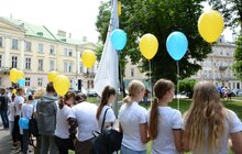 Фото 1: У Львові урочисто підняли прапори України та олімпійського комітету з нагоди старту Олімпіади