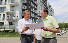 Фото 12: Міський голова оглянув будівництво доріг у районі «Під Голосоком»